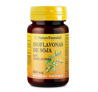 Soja isoflavonen capsules, 50x620mg 3 Isoflavonas de soja en cápsulas