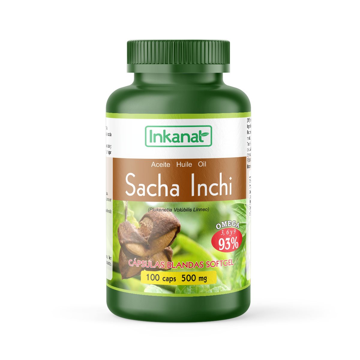 Aceite de Sacha Inchi en cápsulas 100x500mg 3 Aceite de Sacha Inchi en capsulas