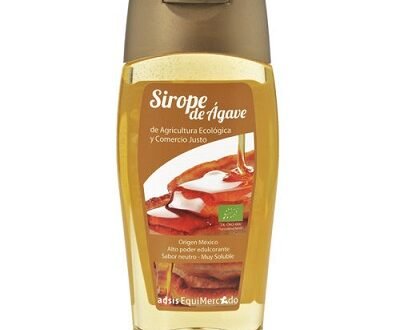 Botella de sirope de agave