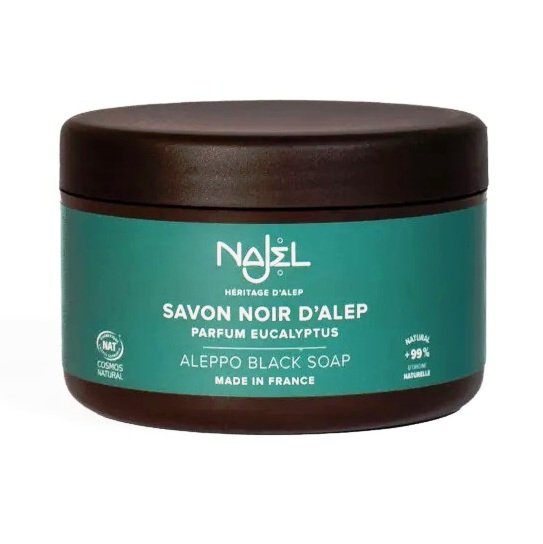 Aleppo black soap with eucalyptus 180g 3 Aleppo black soap with eucalyptus 180g