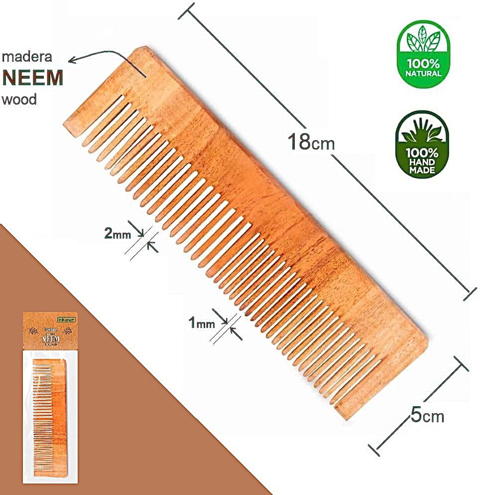 Peine de madera de Neem 5 Peine de madera de Neem - Image 3